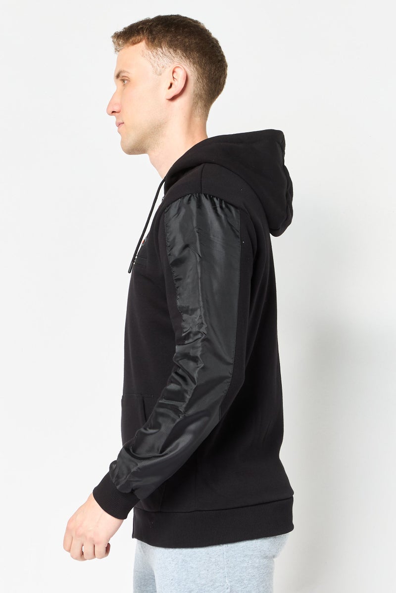 Ellesse Men Sportswear Fit Long Sleeve Outdoor Hoodie, Black - Image 2