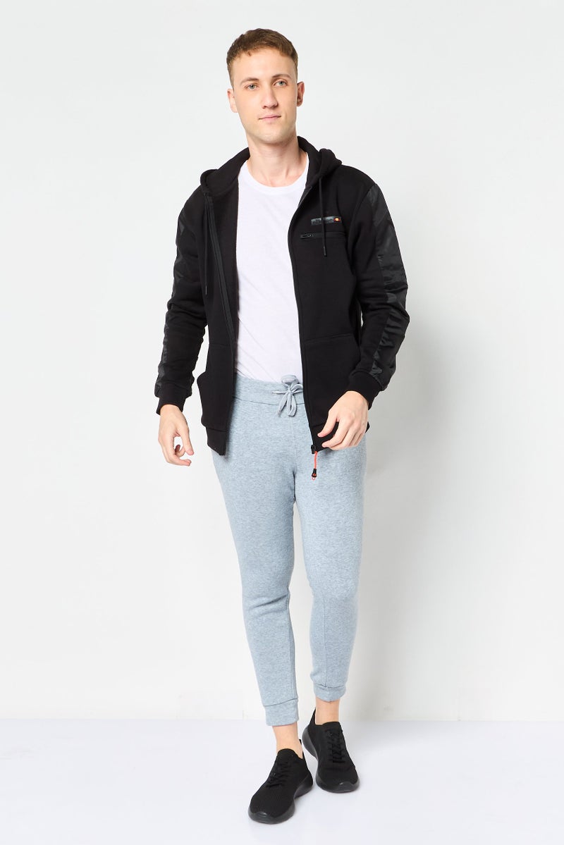 Ellesse Men Sportswear Fit Long Sleeve Outdoor Hoodie, Black - Image 3