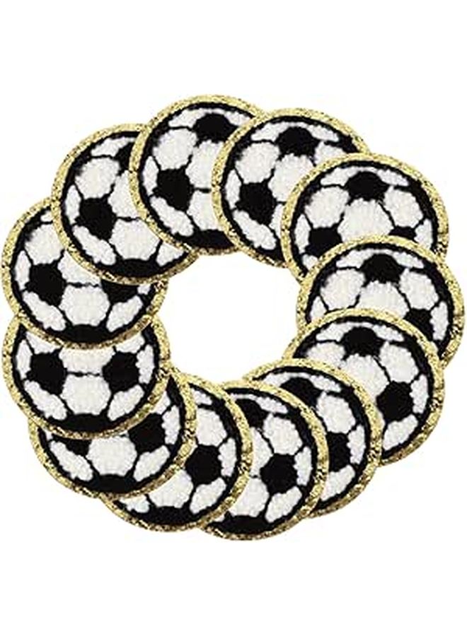 SAFIGLE Embroidered Chenille Patches 12pcs Set Small Adhesive for Hats Jackets Repair - Image 1
