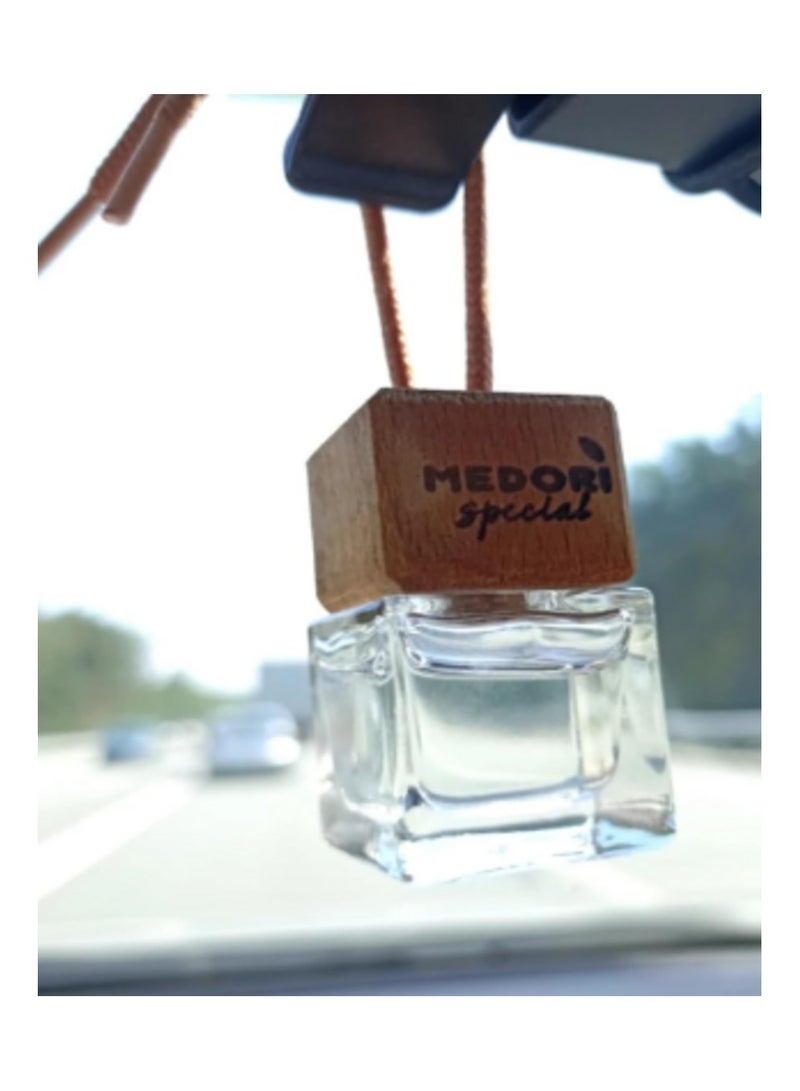 MEDORI Special Luxury liquid hanging car air freshener in a blister package and has a scent tester. Fragrance With an exotic and enchanting Aroma analogous to Sweet Melon. The Fragrance is made in France 6 ml  - Image 3
