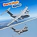 AIGIMU RC Airplane RC Plane Ready to Fly 2CH C17 Remote Control Airplane with 6axis Gyro Stabilizer Globemaster III Military Transport Aircraft for Beginners Boys Kids Adults - Image 4