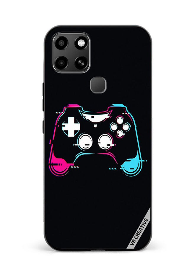 VR CREATIVE - Protective Case Cover For Infinix Smart 6 Ps5 Remote Control Design Multicolour - Image 1