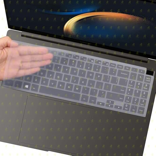 RAYA Keyboard Cover for Samsung Galaxy Book 5 / Galaxy Book 5 Pro 360 16 inch Samsung Galaxy Book 4/3 Pro & Galaxy Book 4/3 Ultra Keyboard Protector (Transparent) - Image 2