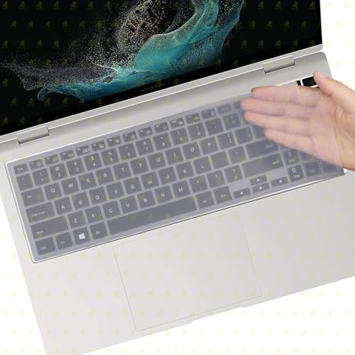 RAYA Keyboard Cover for Samsung Galaxy Book 5 / Galaxy Book 5 Pro 360 16 inch Samsung Galaxy Book 4/3 Pro & Galaxy Book 4/3 Ultra Keyboard Protector (Transparent) - Image 5