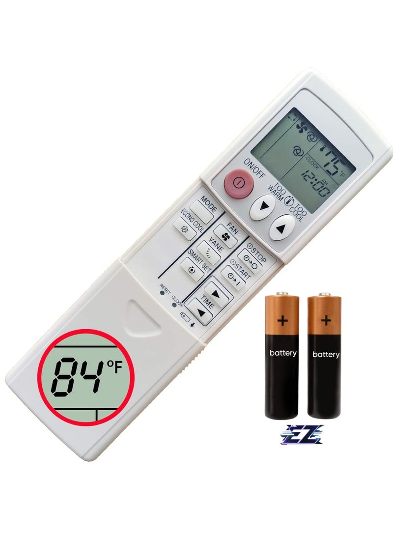 ELTRAZONE Replacement for Mitsubishi Electric Mr. Slim Air Conditioner U01A04426 Remote Control KM15F with battery - Image 1