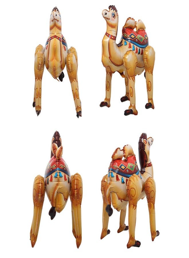 Nonebranded Self Stand Cute Cartoon Giant Rabbit Fox Camel Animal Foil Balloon Happy Birthday Decorations baby shower Party Supplies Boys Toy (3D Brown Camel) - Image 3