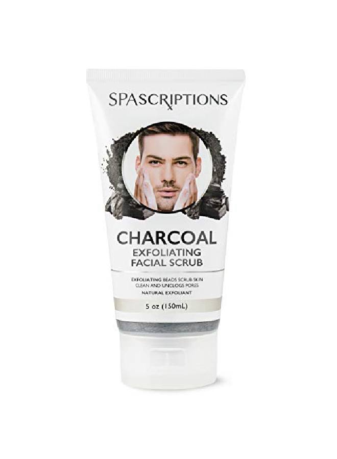 spascriptions Ons Charcoal Facial Cleanser Exfoliating Facial Scrub Face Wash With Natural Exfoliant 5 Oz - Image 1