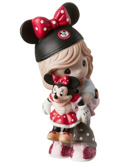 Precious Moments Precious Moments Minnie Mouse Fan Figurine | Disney Showcase Girl Minnie Mouse Fan | Little Girl Disney Fan | Disney Decor & Gifts | Hand-Painted  - Image 1
