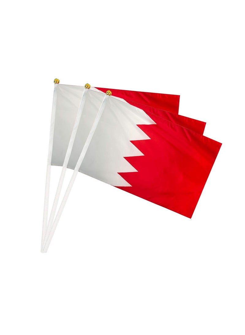 برينت شوب فور مي Bahrain Mini Hand Flags For Celebration Small Stick Hand Held Flags Great Souvenirs And Party Favors Handheld Flags For Kids And Adults Decorations Country Flags,Festival Events أعلام البحرين اليدوية الصغيرة للاحتفال، أعلام صغيرة محمولة باليد، هدايا تذكارية رائعة ومفضلات الحفلات، أعلام محمولة للأطفال والكبار، زينة، أعلام البلاد، أحداث المهرجانات  - Image 1