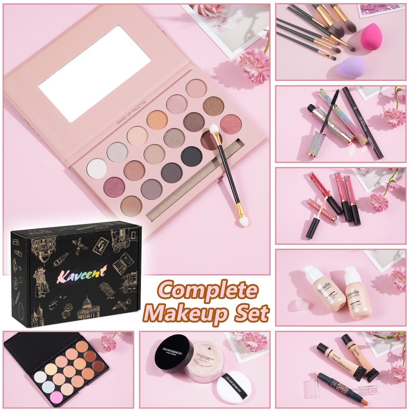 KAVCENT Makeup Set for Teens Makeup Kit for Women Full Kit Makeup Gift Set for Women Teen Girls Teenagers Eyeshadow Palette Makeup Kits Christmas - Image 2