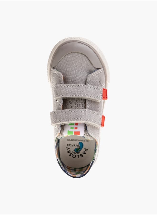 Pablosky - Boys Colourblock Sneakers with Hook and Loop Closure - Image 1