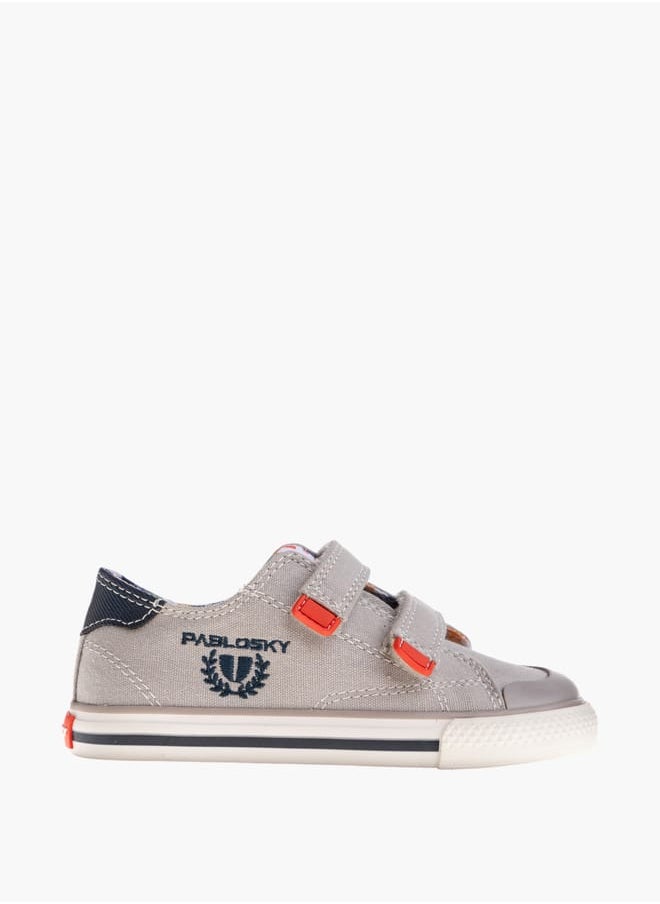 Pablosky - Boys Colourblock Sneakers with Hook and Loop Closure - Image 1