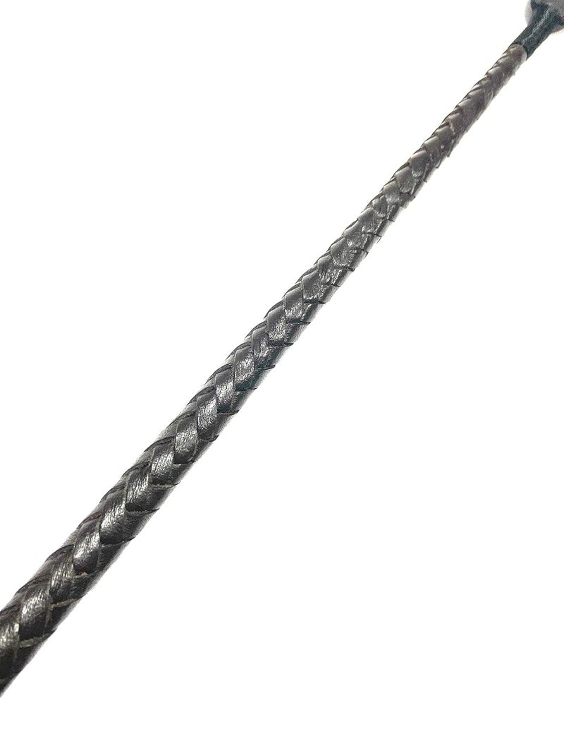 PETS TRIANGLE Leather Braided Whip Ideal for Training of Horse and Dog Morning Walk 25 inches (Brown) - Image 5