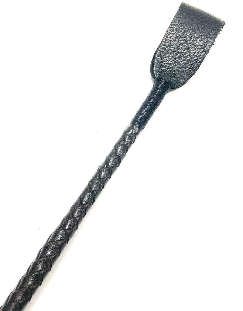 PETS TRIANGLE Leather Braided Whip Ideal for Training of Horse and Dog Morning Walk 25 inches (Brown) - Image 3