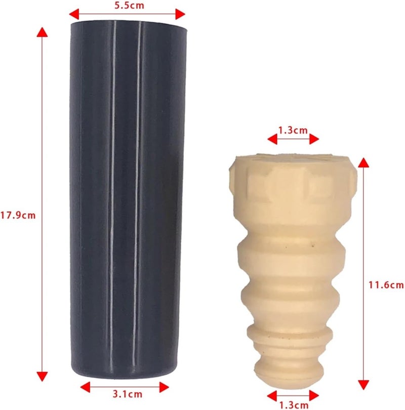 QASULER Car Rear Shock Absorber Buffer Rubber Boot Set - Image 2