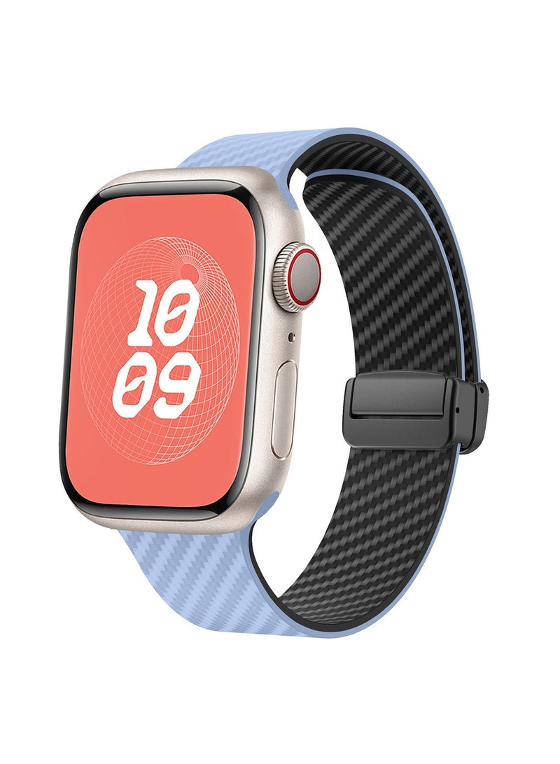 X-level Bands Compatible with Apple Watch 38mm 40mm 41mm Series 9/8/7/SE/6/5/4/3/2/1 IWatch Ultra/Ultra 2/ Silicone Strap With Magnetic folding Buckle, Quick Release Silicone Straps for Women Men - Image 1