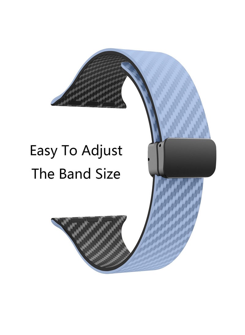 X-level Bands Compatible with Apple Watch 38mm 40mm 41mm Series 9/8/7/SE/6/5/4/3/2/1 IWatch Ultra/Ultra 2/ Silicone Strap With Magnetic folding Buckle, Quick Release Silicone Straps for Women Men - Image 5