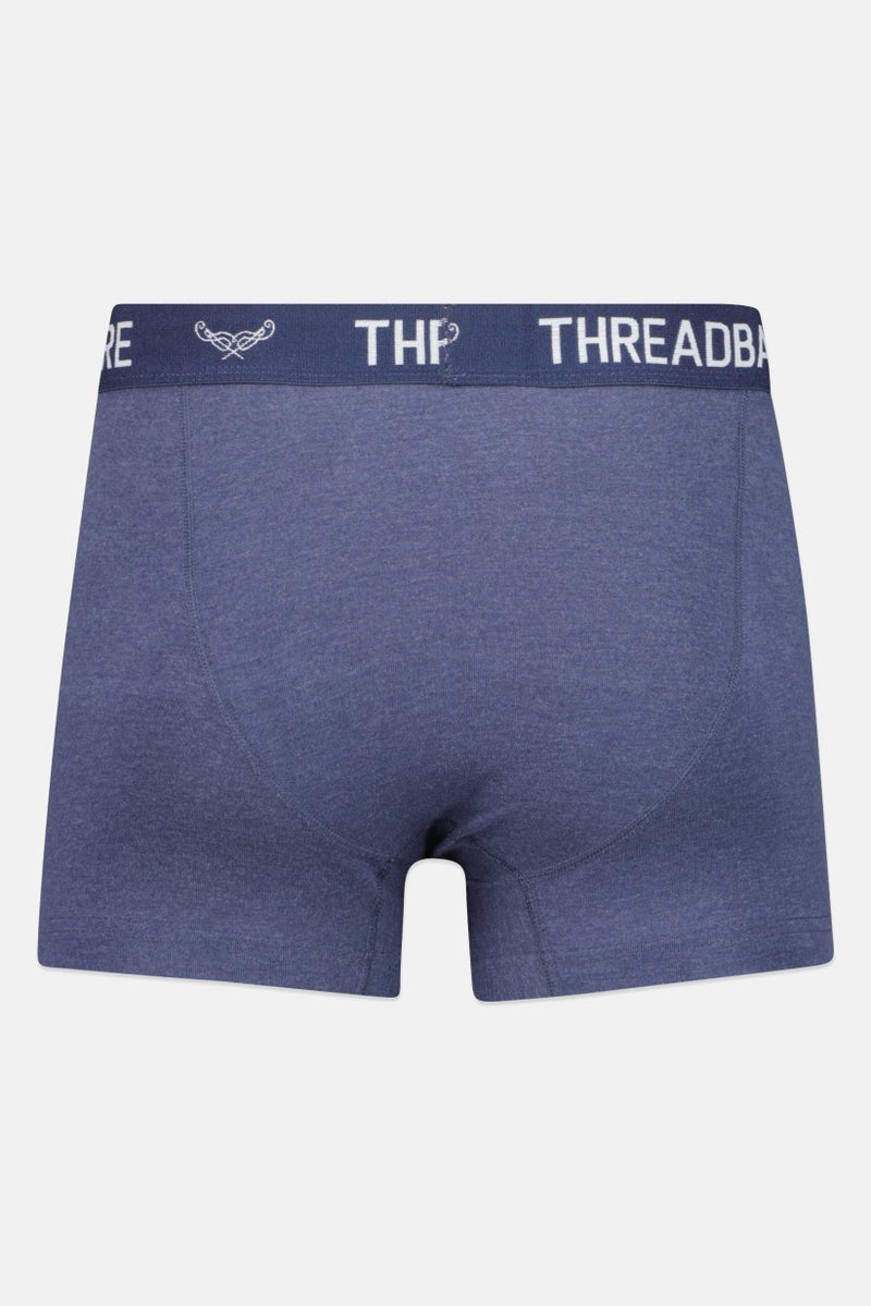 Threadbare Men 3 Pcs Brand Logo Boxer Briefs, Multicolor - Image 3