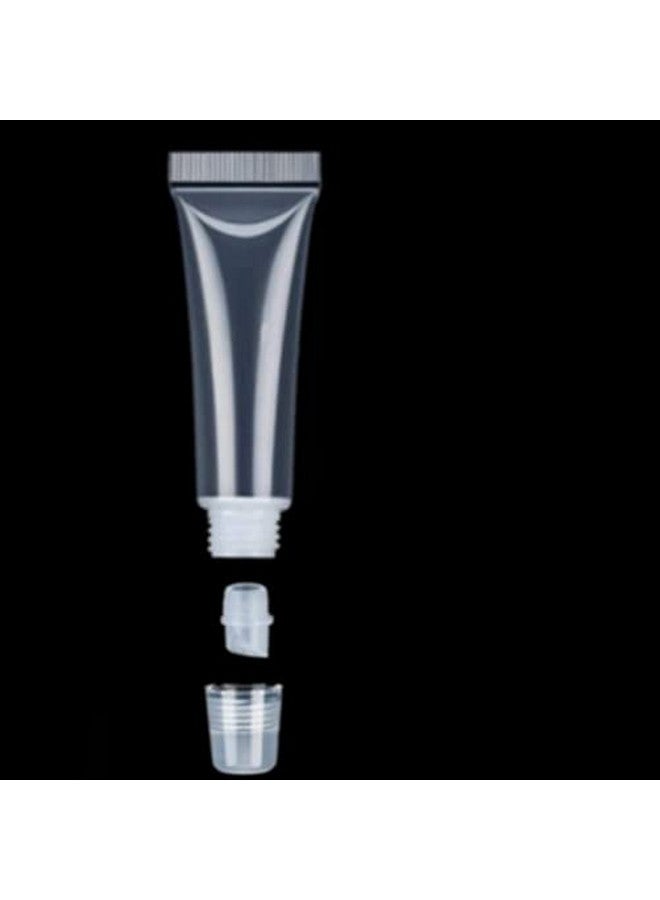 KEAIYYJ Empty Lip Gloss Tubes Lip Balm Travel Toothpaste Containers Refillable Small Squeeze Bottles Mini Lipgloss Cream Dispenser 10 Ml 5 Pack - Image 4