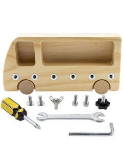 kizh Montessori Screwdriver Board Set Toddler Real Tools Wooden Montessori Toys With Bolt Toddler Fine Motor Skill Construction Building Stem Sensory Toy Preschool Classroom Learning For 3 4 5 Year Olds  - Image 4