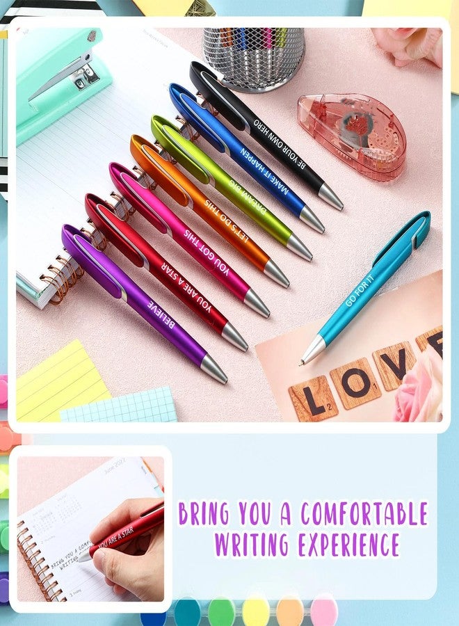 Lincia 100 Pcs Positive Theme Ballpoint Pens Bulk with Inspirational Quotes Retractable Medium Point Affirmation Pens with Black Ink Thank You Gifts for Back to School, Nurse, Teacher - Image 3