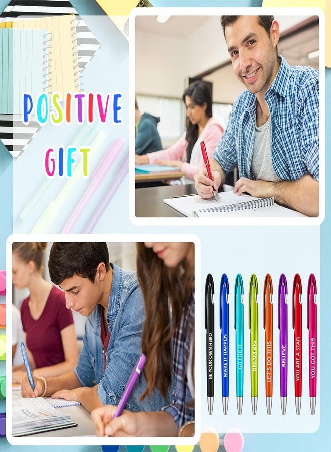 Lincia 100 Pcs Positive Theme Ballpoint Pens Bulk with Inspirational Quotes Retractable Medium Point Affirmation Pens with Black Ink Thank You Gifts for Back to School, Nurse, Teacher - Image 5