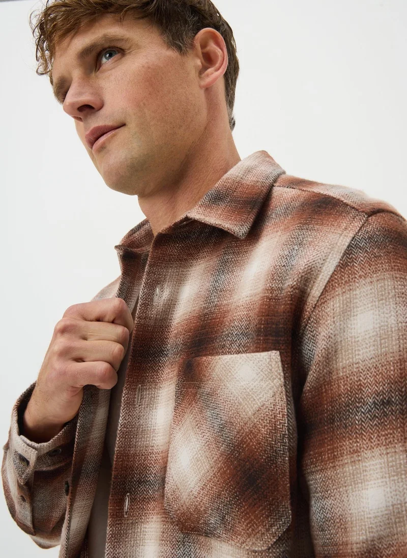 ماتلان قميص كاروهات بلمسة صدئة