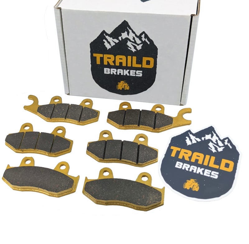 Traild Yamaha Raptor 700 700R YFM 20132025 Ceramic Brake Pad Set Front Rear