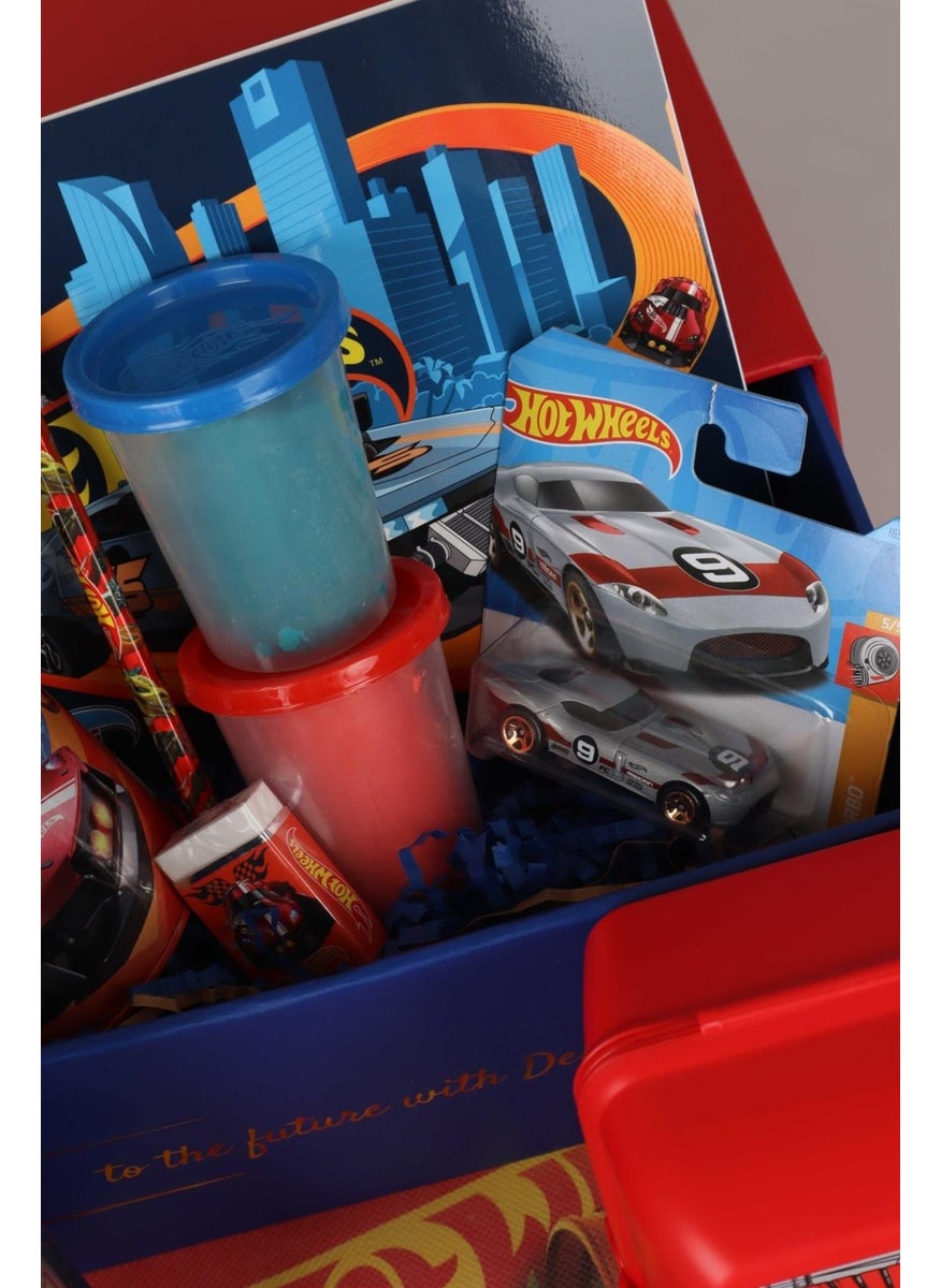 Hot Wheels Dekomus Special Boxed New Season Licensed Diecast Car, Water Bottle, Food Bowl, Food Cover, Play Dough Stationery Hobby Set  - Image 3