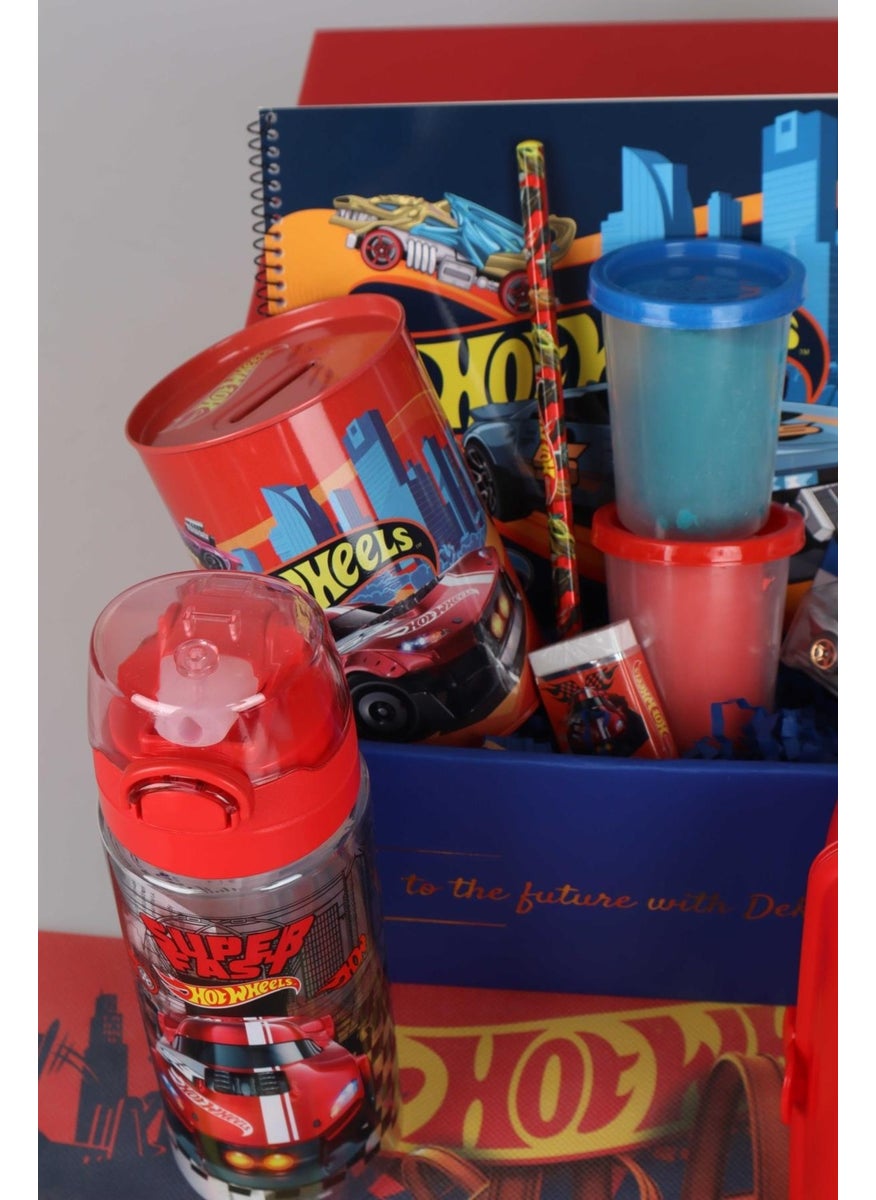 Hot Wheels Dekomus Special Boxed New Season Licensed Diecast Car, Water Bottle, Food Bowl, Food Cover, Play Dough Stationery Hobby Set  - Image 4
