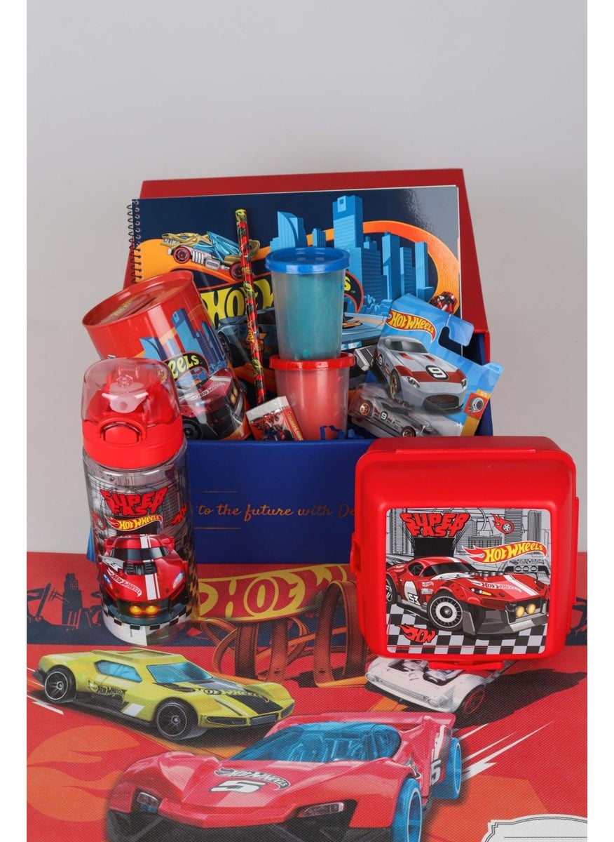 Hot Wheels Dekomus Special Boxed New Season Licensed Diecast Car, Water Bottle, Food Bowl, Food Cover, Play Dough Stationery Hobby Set  - Image 2