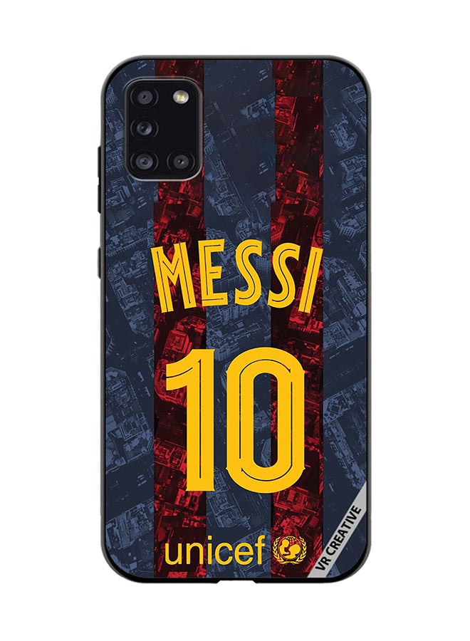 VR CREATIVE Protective Case Cover For Samsung Galaxy A31 Messi Design Multicolour - Image 1