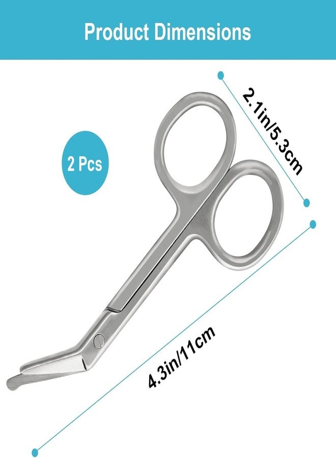 KONWEDA Ostomy Scissors Curved Blunt Tips, Small Scissors for Colostomy Bag and Wafer-2 Pack - Image 4