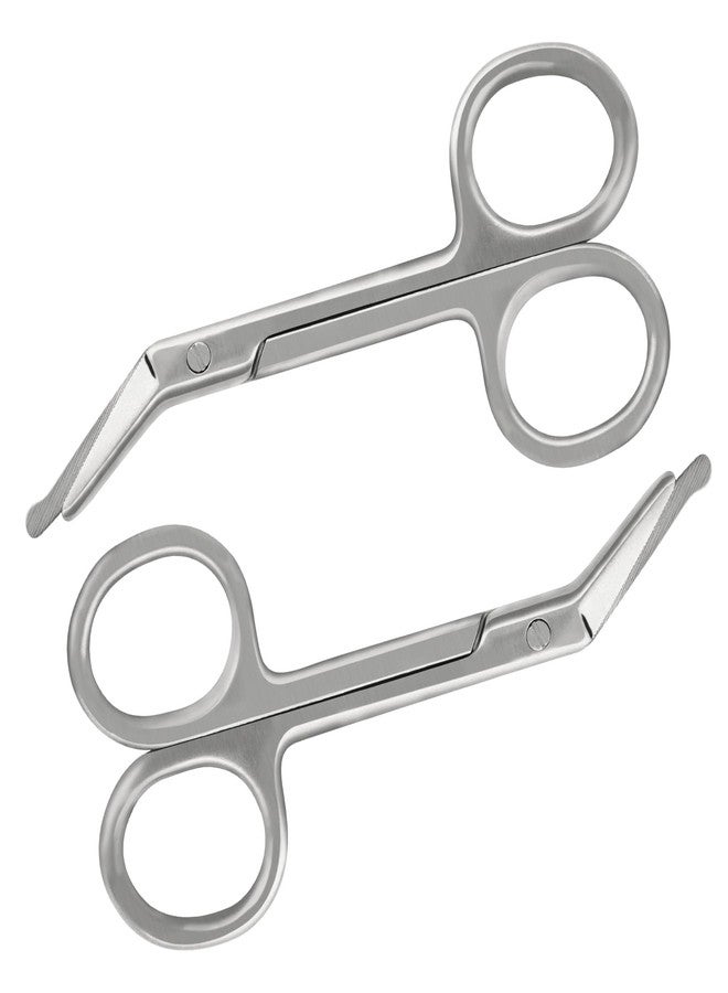 KONWEDA Ostomy Scissors Curved Blunt Tips, Small Scissors for Colostomy Bag and Wafer-2 Pack - Image 2