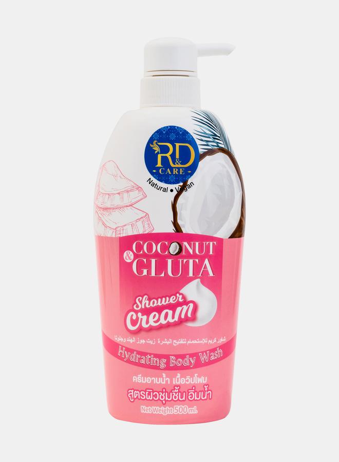 R&D Coconut & Gluta Shower Cream, 500ml - Image 1