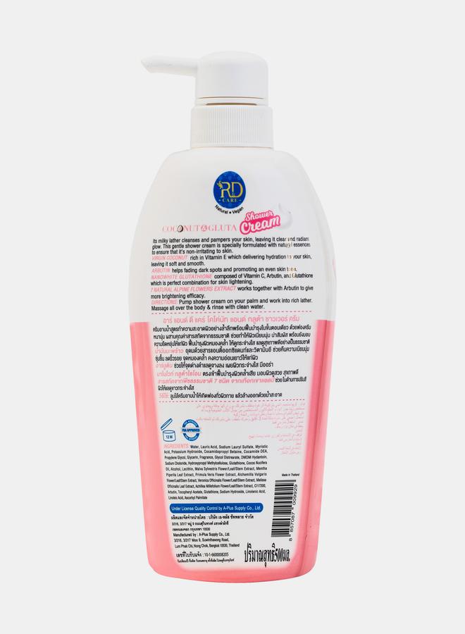 R&D Coconut & Gluta Shower Cream, 500ml - Image 2