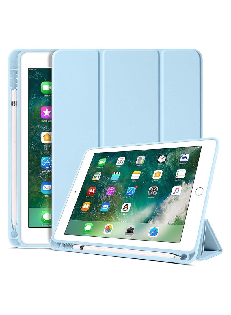 vesus iPad 6th Generation Case, iPad 5th Generation Case with Pencil Holder, Premium Folio Folding Stand Smart Auto Wake/Sleep Protective Tablet Case Cover for Apple iPad 9.7 Inch 2018/2017
