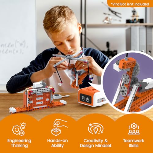 Matatastudio Creator Kit for VinciBot Robotic with 434 Building Blocks 20 Building Cases for Kids School STEM Education Class DIY Science Experiment Kit for Kids Ages 812 - Image 5