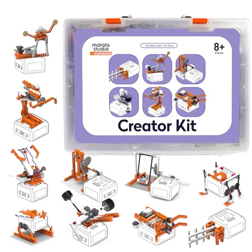 Matatastudio Creator Kit for VinciBot Robotic with 434 Building Blocks 20 Building Cases for Kids School STEM Education Class DIY Science Experiment Kit for Kids Ages 812 - Image 1