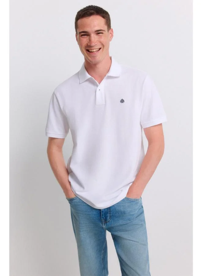 Springfield Piqué basic regular fit polo shirt