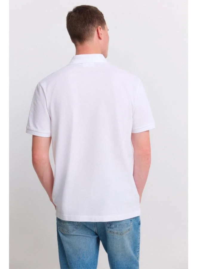 Springfield  Piqué basic regular fit polo shirt for Men | Best Price UAE