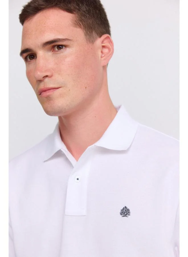 Springfield  Piqué basic regular fit polo shirt for Men | Best Price UAE