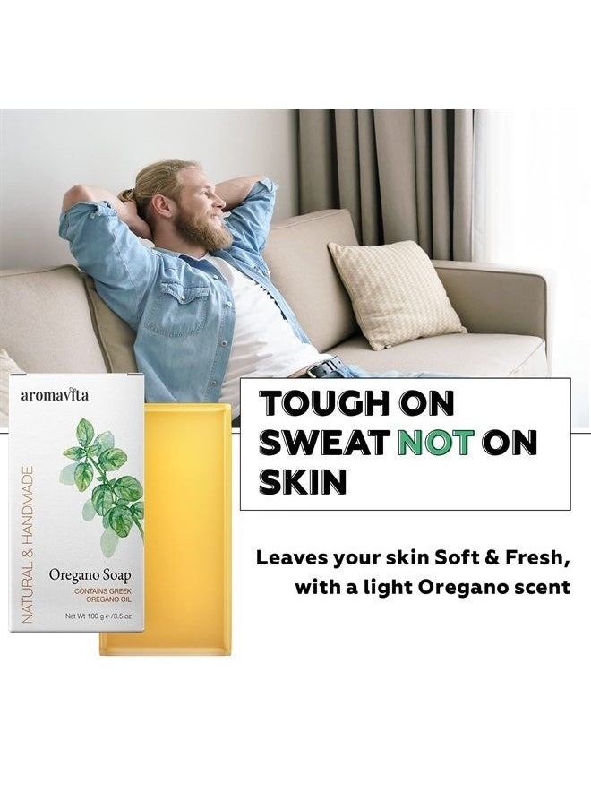 Aromavita - Oregano Oil Soap - Hand Soap or Body Wash - Natural Soap, Oregano Oil Soap Bar for Hand Wash or Body Wash, 2 pack - Image 1