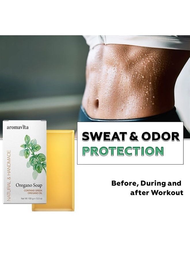 Aromavita - Oregano Oil Soap - Hand Soap or Body Wash - Natural Soap, Oregano Oil Soap Bar for Hand Wash or Body Wash, 2 pack - Image 1