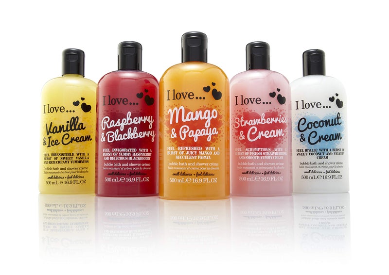 i love love I Love Coconut and Cream Bath and Shower Cream - Hydrating Body Wash and Bubble Bath - With Natural Fruit Extracts and Provitamin B5-16.9 oz - Image 3