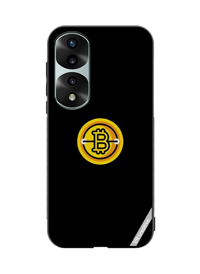 VR CREATIVE Protective Case Cover For Honor 70 Pro Bitcoin Design Multicolour - Image 1