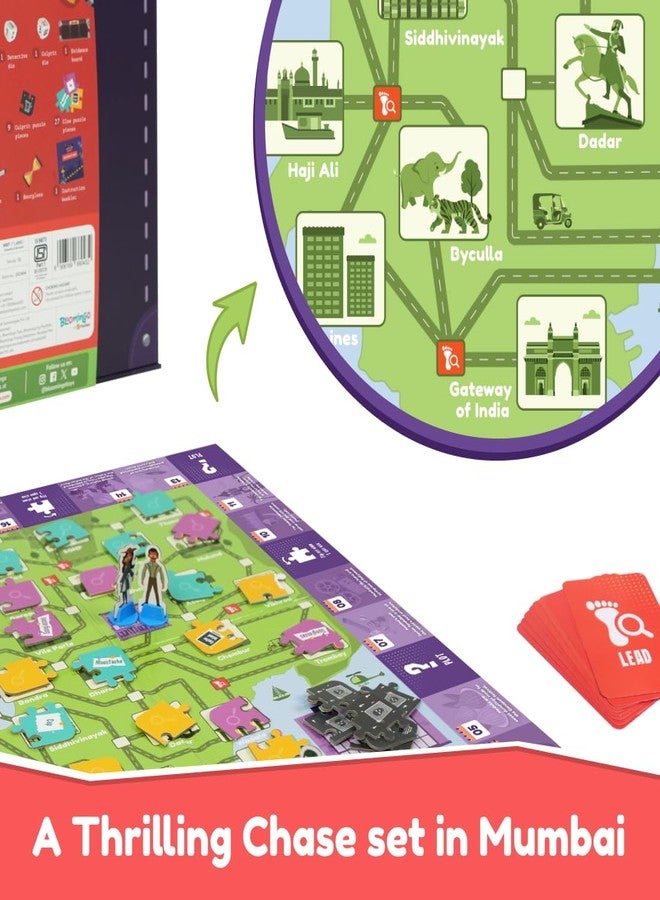 Bloomingo Pretend Play Kit Young Detective Mumbai Files: Become a Detective & Solve Thrilling Mysteries in Mumbai;Adventurous Detective Game for Kids; Gift for Boys & Girls Ages 8,9,10,11,12 & More - Image 3