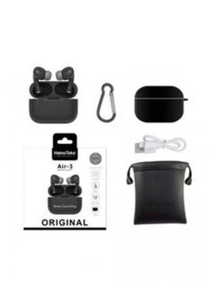 Haino Teko Air-3 Wireless Bluetooth Earbuds Apple & Android Compatibility Built-in Microphone True Wireless Earbuds in-Ear Bluetooth Headphones Earphones Auto Power On/Off Touch Control With Case Noise Cancelling Black  - Image 2