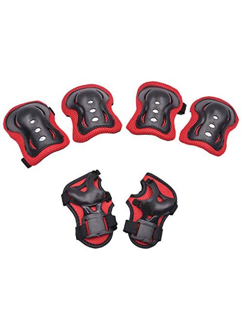 LIMOS Kids Helmet 7 in 1 , Adjustable Protections for Scooter Skateboard Roller Skating Cycling (Red)  - Image 2