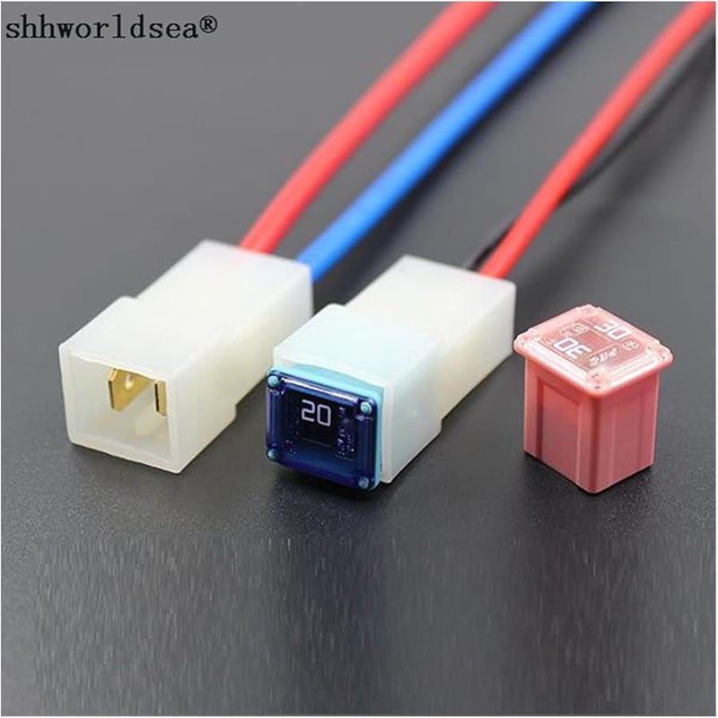 1 مجموعة صندوق فيوزات 40 أمبير فيوزات سيارات مربعة صغيرة 20 أمبير 30 أمبير 40 أمبير 50 أمبير 60 أمبير متنوعة مع علبة بلاستيكية - Image 3